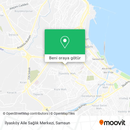 İlyasköy Aile Sağlık Merkezi harita