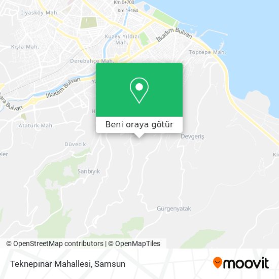 Teknepınar Mahallesi harita