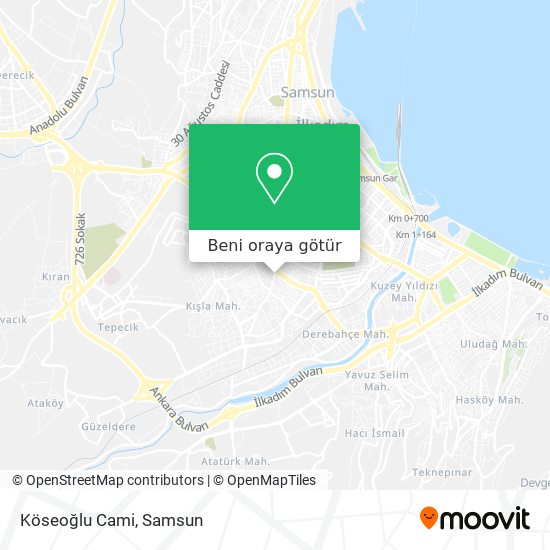 Köseoğlu Cami harita