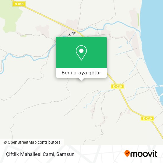 Çiftlik Mahallesi Cami harita