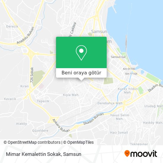 Mimar Kemalettin Sokak harita