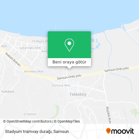 Stadyum tramvay durağı harita