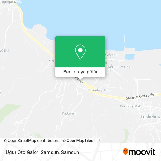 Uğur Oto Galeri Samsun harita