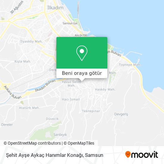 Şehit Ayşe Aykaç Hanımlar Konağı harita