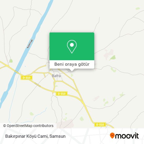 Bakırpınar Köyü Cami harita