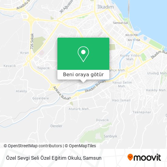 Özel Sevgi Seli Özel Eğitim Okulu harita