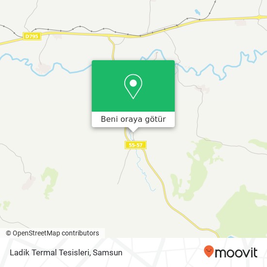 Ladik Termal Tesisleri harita