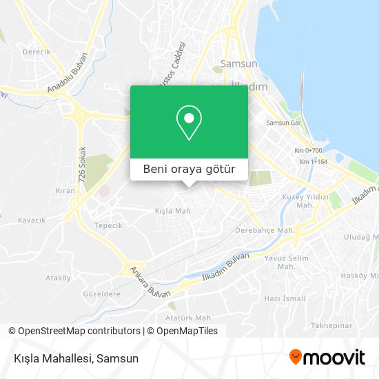 Kışla Mahallesi harita