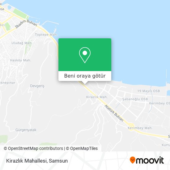 Kirazlık Mahallesi harita