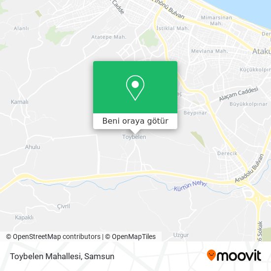 Toybelen Mahallesi harita