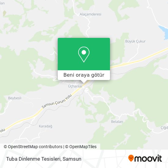 Tuba Dinlenme Tesisleri harita