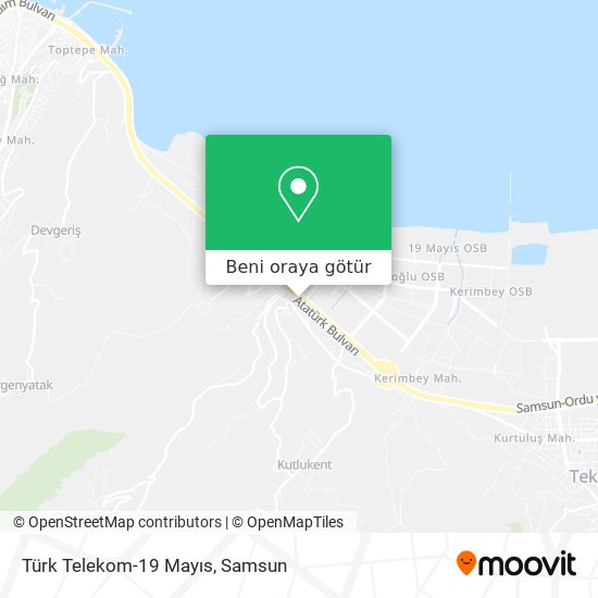 Türk Telekom-19 Mayıs harita