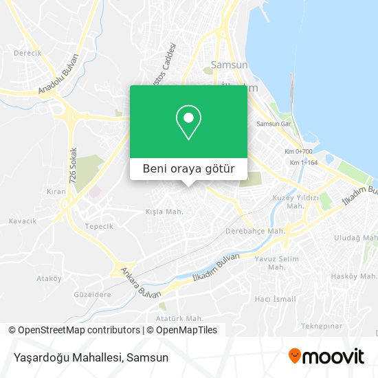 Yaşardoğu Mahallesi harita