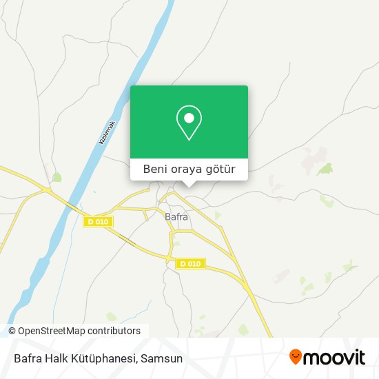 Bafra Halk Kütüphanesi harita