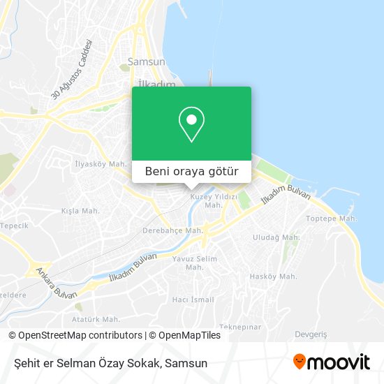 Şehit er Selman Özay Sokak harita