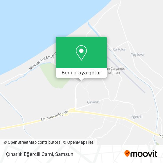 Çınarlık Eğercili Cami harita