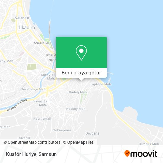 Kuaför Huriye harita