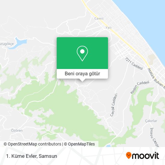 1. Küme Evler harita