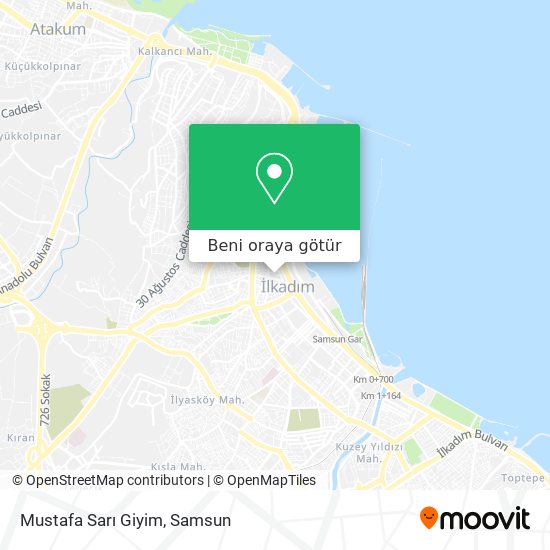Mustafa Sarı Giyim harita