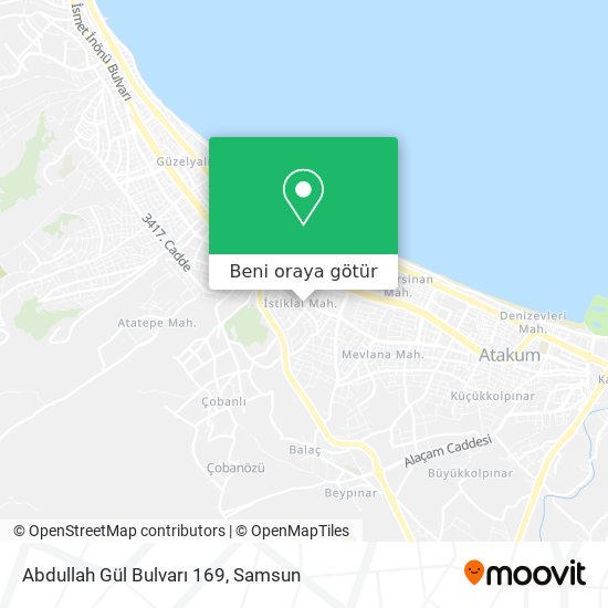 Abdullah Gül Bulvarı 169 harita