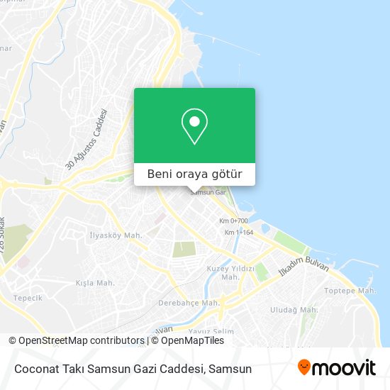 Coconat Takı Samsun Gazi Caddesi harita