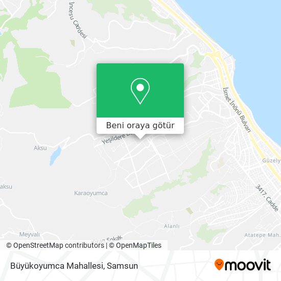 Büyükoyumca Mahallesi harita