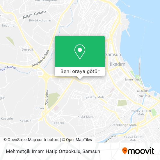 Mehmetçik İmam Hatip Ortaokulu harita