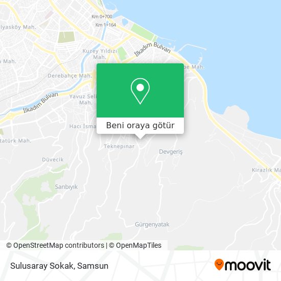 Sulusaray Sokak harita
