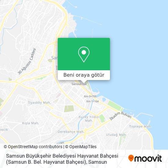 Samsun Büyükşehir Belediyesi Hayvanat Bahçesi (Samsun B. Bel. Hayvanat Bahçesi) harita