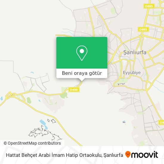Hattat Behçet Arabi İmam Hatip Ortaokulu harita