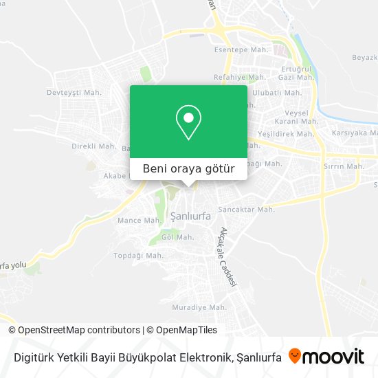 Digitürk Yetkili Bayii Büyükpolat Elektronik harita