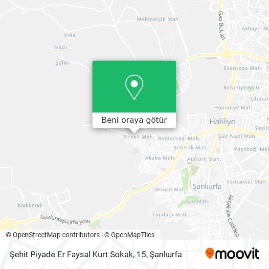 Şehit Piyade Er Faysal Kurt Sokak, 15 harita