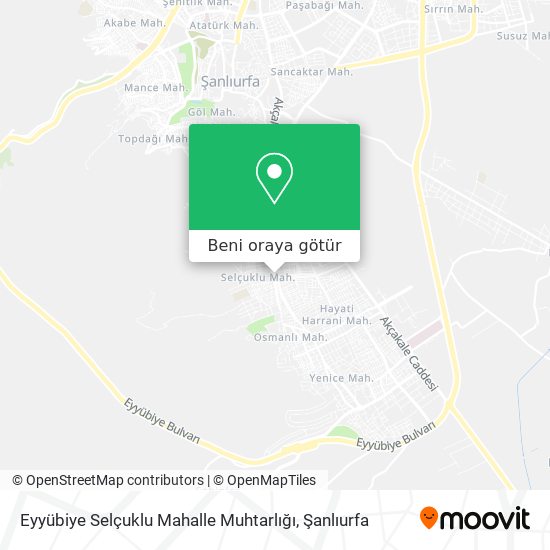 Eyyübiye Selçuklu Mahalle Muhtarlığı harita