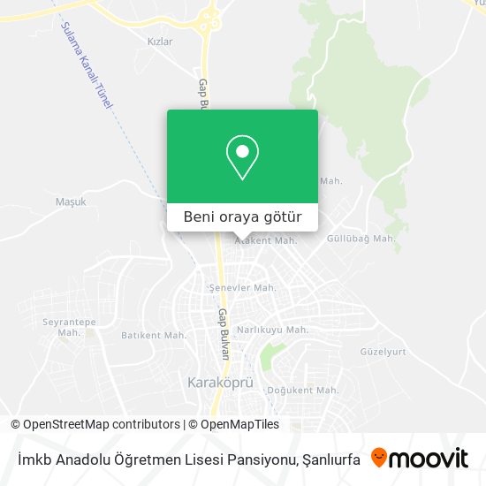 İmkb Anadolu Öğretmen Lisesi Pansiyonu harita