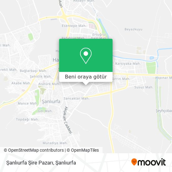 Şanlıurfa Şire Pazarı harita