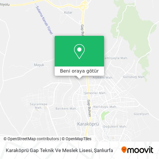 Karaköprü Gap Teknik Ve Meslek Lisesi harita