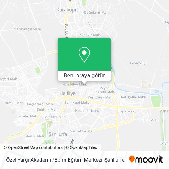 Özel Yargı Akademi /Ebim Eğitim Merkezi harita