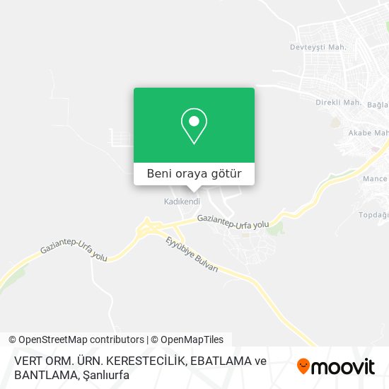 VERT ORM. ÜRN. KERESTECİLİK, EBATLAMA ve BANTLAMA harita