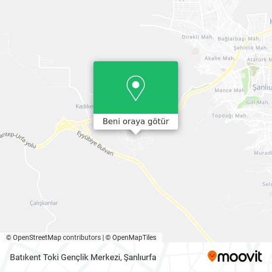 Batıkent Toki Gençlik Merkezi harita