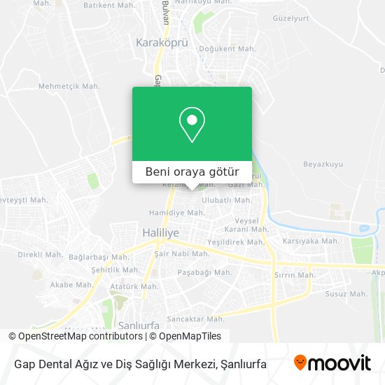 Gap Dental Ağız ve Diş Sağlığı Merkezi harita