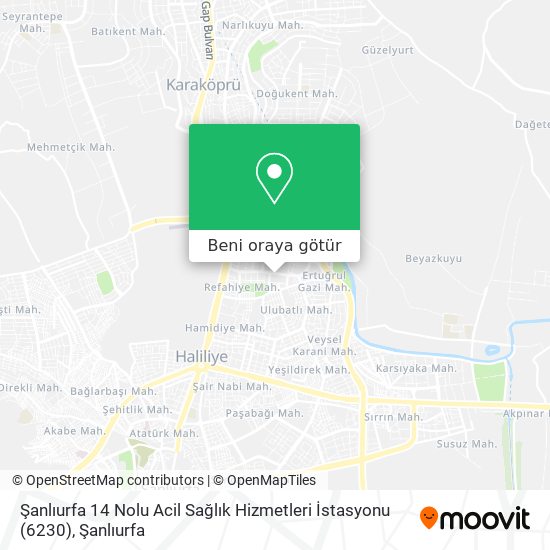 Şanlıurfa 14 Nolu Acil Sağlık Hizmetleri İstasyonu (6230) harita