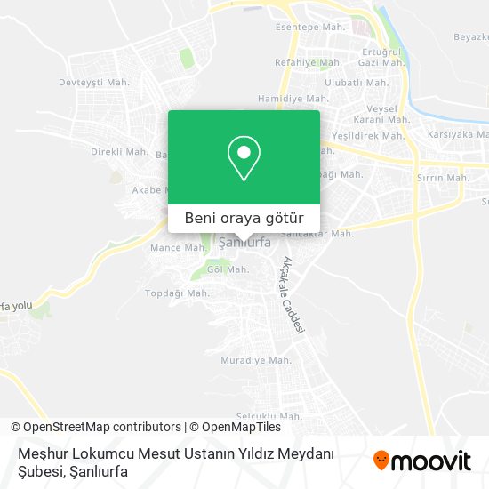Meşhur Lokumcu Mesut Ustanın Yıldız Meydanı Şubesi harita