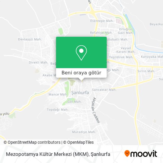 Mezopotamya Kültür Merkezi (MKM) harita