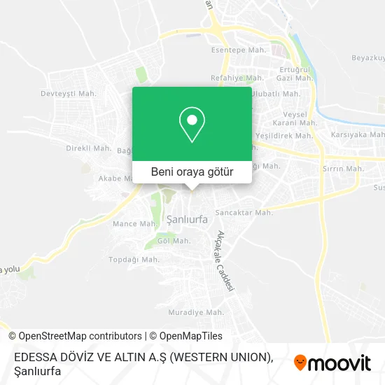 EDESSA DÖVİZ VE ALTIN A.Ş (WESTERN UNION) harita