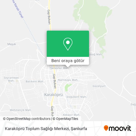 Karaköprü Toplum Sağlığı Merkezi harita