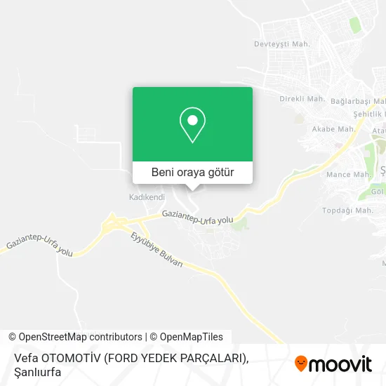 Vefa OTOMOTİV (FORD YEDEK PARÇALARI) harita