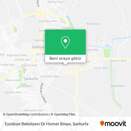 Eyyübiye Belediyesi Ek Hizmet Binası harita