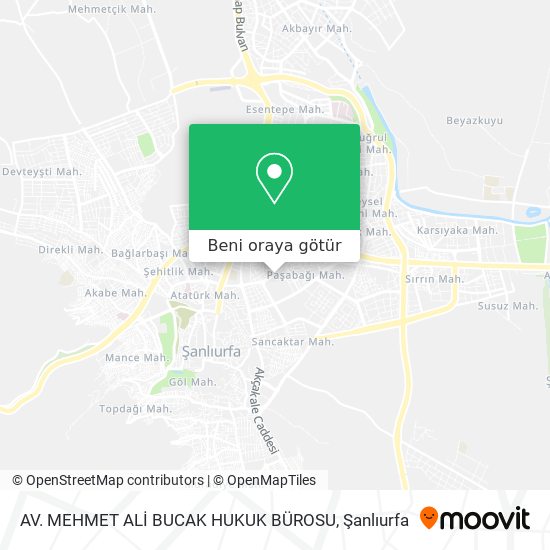 AV. MEHMET ALİ BUCAK HUKUK BÜROSU harita