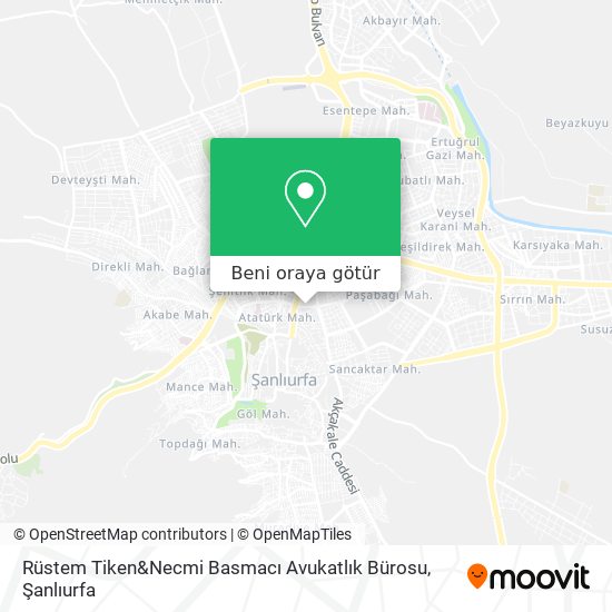 Rüstem Tiken&Necmi Basmacı Avukatlık Bürosu harita