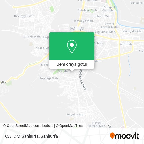 ÇATOM Şanlıurfa harita